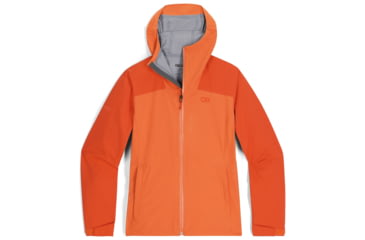 Image of Outdoor Research Stratoburst Stretch Rain Jacket - Womens, Spice/Zest, Large, 3008942839-L
