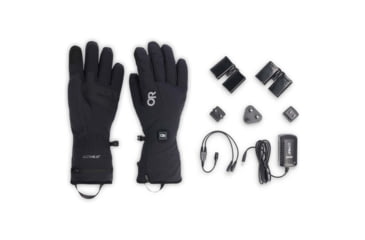 Image of Outdoor Research Sureshot Heated Softshell Gloves - Mens, Black, Medium, 3000070001007