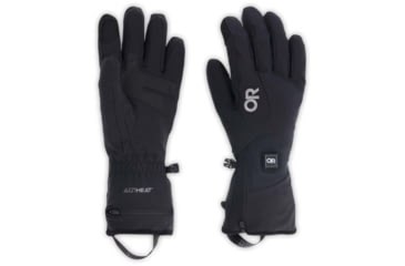 Image of Outdoor Research Sureshot Heated Softshell Gloves - Mens, Black, Medium, 3000070001007