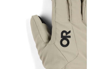 Image of Outdoor Research Sureshot Heated Softshell Gloves - Mens, Pro Khaki, Large, 3000072291008