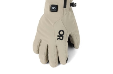 Image of Outdoor Research Sureshot Heated Softshell Gloves - Mens, Pro Khaki, Large, 3000072291008