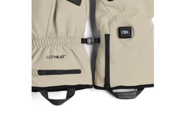 Image of Outdoor Research Sureshot Heated Softshell Gloves - Mens, Pro Khaki, Large, 3000072291008