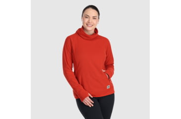 Image of Outdoor Research Trail Mix Cowl Pullover - Womens, Cranberry, S, 2744410420006