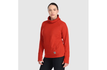 Image of Outdoor Research Trail Mix Cowl Pullover - Womens, Cranberry, S, 2744410420006