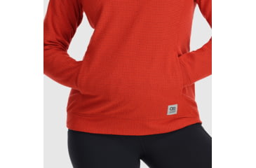 Image of Outdoor Research Trail Mix Cowl Pullover - Womens, Cranberry, S, 2744410420006