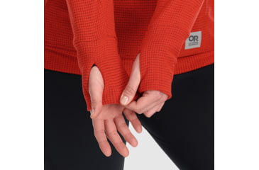 Image of Outdoor Research Trail Mix Cowl Pullover - Womens, Cranberry, S, 2744410420006