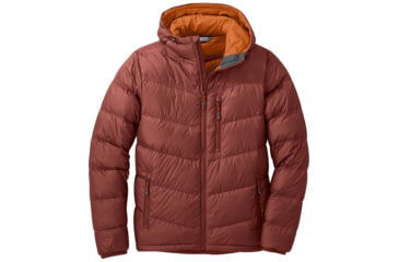 Image of Outdoor Research Transcendent Down Hoodie - Mens, Madder, Small, 2680841859006