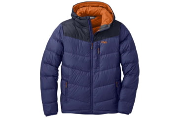 Image of Outdoor Research Transcendent Down Hoodie - Mens, Twilight/Ink, Small, 2680841917006