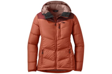 Image of Outdoor Research Transcendent Down Hoodie - Womens, Alpengl/Mddr, Medium, 2681051865007