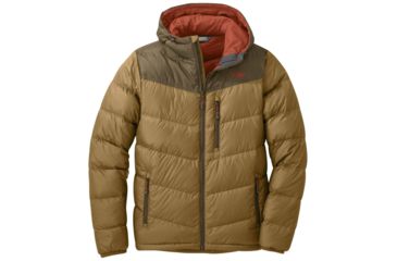 Image of Outdoor Research Transcendent Down Hoody - Mens, Ochre/Carob, Medium, 2680841319007