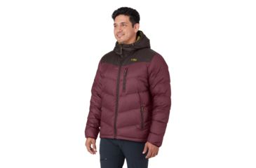 Image of Outdoor Research Transcendent Down Hoody - Mens, Raisin/Dark Roast, Extra Large, 2680841612009