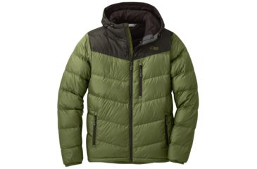 Image of Outdoor Research Transcendent Down Hoody - Mens, Seaweed/Forest, Small, 2680841618006
