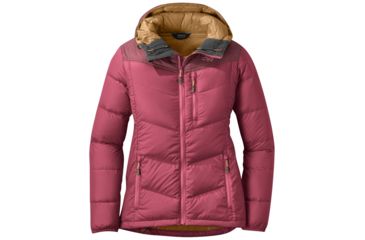Image of Outdoor Research Transcendent Down Hoody - Womens, Garnet/Zin, XS, 2681051374005