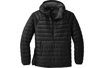Image of Outdoor Research Transcendent Down Pullover - Mens, Black, Large, 2775710001008