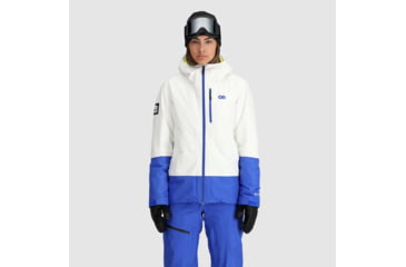 Image of Outdoor Research Tungsten II Jacket - Womens, Snow/Ultramarine, Extra Large, 3005912561009