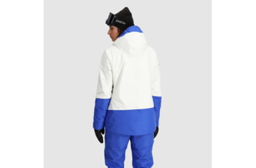 Image of Outdoor Research Tungsten II Jacket - Womens, Snow/Ultramarine, Extra Large, 3005912561009