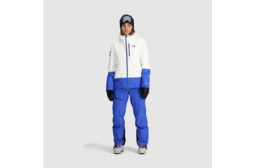 Image of Outdoor Research Tungsten II Jacket - Womens, Snow/Ultramarine, Extra Large, 3005912561009