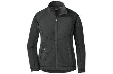 Image of Outdoor Research Vashon Fleece Full-Zip - Womens, Charcoal Heather, Small, 2681350893006
