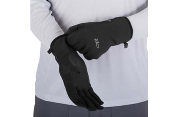 Image of Outdoor Research Versaliner Sensor Gloves - Mens, Black, Large, 2766090001008