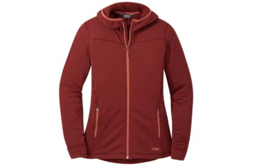 Image of Outdoor Research Vigor Full Zip Hoodie - Womens, Madder, Extra Small, 2776051859005