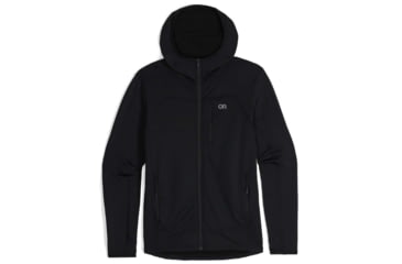 Image of Outdoor Research Vigor Grid Fleece Full Zip Hoodie - Mens, Black, 2XL, 3005030001010