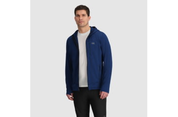 Image of Outdoor Research Vigor Grid Fleece Full Zip Hoodie - Mens, Cenote, S, 3005032650006