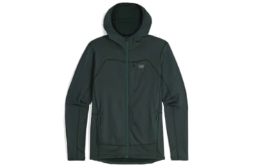Image of Outdoor Research Vigor Grid Fleece Full Zip Hoodie - Mens, Grove, Extra Large, 3005032445009