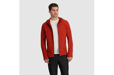 Image of Outdoor Research Vigor Grid Fleece Full Zip Hoodie - Mens, Jupiter, S, 3005032756006