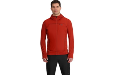Image of Outdoor Research Vigor Grid Fleece Full Zip Hoodie - Mens, Jupiter, S, 3005032756006