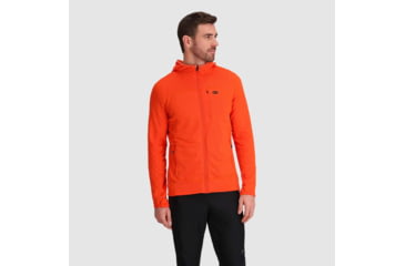 Image of Outdoor Research Vigor Grid Fleece Full Zip Hoodie - Mens, Spice, Small, 3005032448006