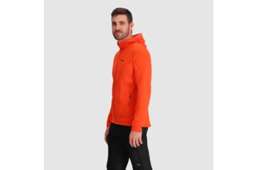 Image of Outdoor Research Vigor Grid Fleece Full Zip Hoodie - Mens, Spice, Small, 3005032448006