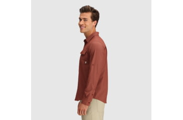 Image of Outdoor Research Way Station L/S Shirt - Mens, Brick Heather, S, 2799592294006