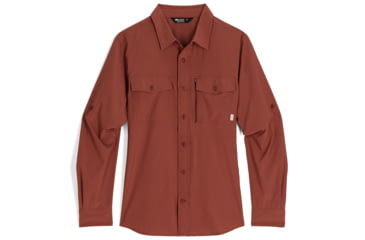Image of Outdoor Research Way Station L/S Shirt - Mens, Brick Heather, S, 2799592294006