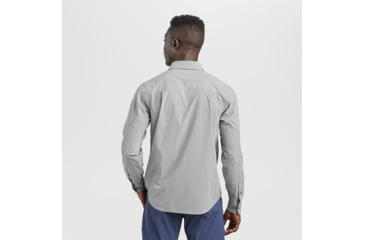 Image of Outdoor Research Way Station Long Sleeve Shirt - Mens, Light Pewter Heather, Extra Large, 2799591811009