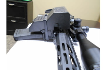 Image of Outdoor Technologies and Sports Automatic AR-15 Brass Catcher with 2 Straps, Black, CC-100