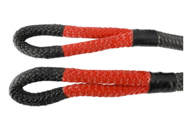 Image of Overland Vehicle Systems Brute Kinetic Recovery Strap 1inx30in with Storage Bag, Red/Black, 19009916