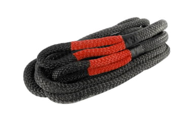 Image of Overland Vehicle Systems Brute Kinetic Recovery Strap 1inx30in with Storage Bag, Red/Black, 19009916