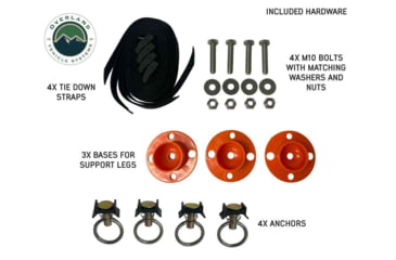 Image of Overland Vehicle Systems Camp Cargo Box Kitchen w/Slide Out Sink/Cooking Shelf/Work Station, Black, 21010401