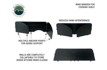 Image of Overland Vehicle Systems Camp Cargo Box Kitchen w/Slide Out Sink/Cooking Shelf/Work Station, Black, 21010401