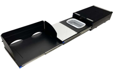 Image of Overland Vehicle Systems Camp Cargo Box Kitchen w/Slide Out Sink/Cooking Shelf/Work Station, Black, 21010401