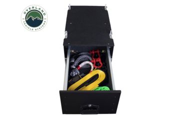Image of Overland Vehicle Systems Cargo Box, Slide-Out Drawer Size, Powder Coated, Black, 21010301