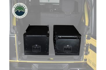 Image of Overland Vehicle Systems Cargo Box, Slide-Out Drawer Size, Powder Coated, Black, 21010301
