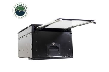 Image of Overland Vehicle Systems Cargo Box, Slide-Out Drawer &amp; Working Station Size, Powder Coated, Black, 21010201