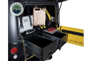 Image of Overland Vehicle Systems Cargo Box, Slide-Out Drawer &amp; Working Station Size, Powder Coated, Black, 21010201