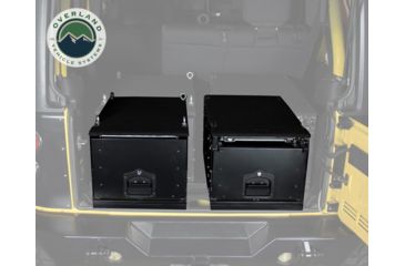 Image of Overland Vehicle Systems Cargo Box, Slide-Out Drawer &amp; Working Station Size, Powder Coated, Black, 21010201