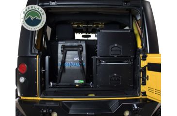 Image of Overland Vehicle Systems Cargo Box, Slide-Out Drawer &amp; Working Station Size, Powder Coated, Black, 21010201