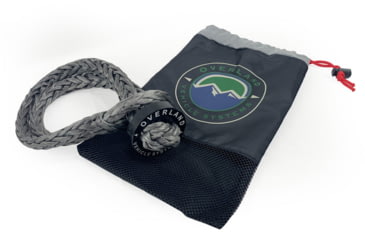 Image of Overland Vehicle Systems Combo Pack Soft Shackle 7/16in 41 lb with Collar and Recovery Ring 2.5in 10 lb, Multi, 19-8716