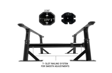 Image of Overland Vehicle Systems Freedom Rack Systems - Rack, Uprights, Cross Bars and Side Support Bars, Black, 22040100