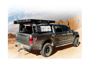 Image of Overland Vehicle Systems Freedom Rack Systems - Rack, Uprights, Cross Bars and Side Support Bars, Black, 22040100