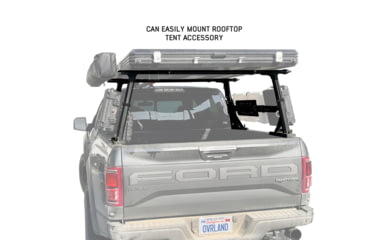 Image of Overland Vehicle Systems Freedom Rack Systems - Rack, Uprights, Cross Bars and Side Support Bars, Black, 22040100